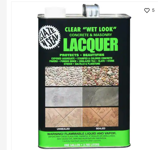 Glaze N Seal (green) Laquer finish "Wet Look" (Solvent-smelly)