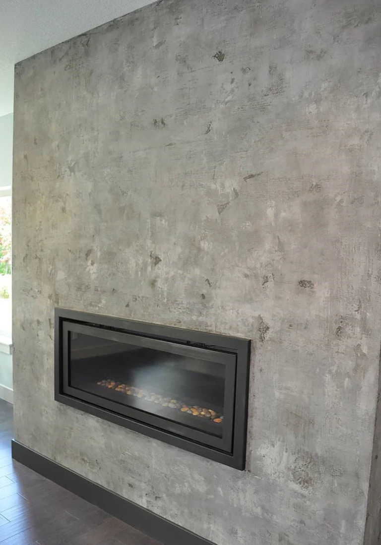 Plaster Fireplace Kits made for 90 Square feet total.