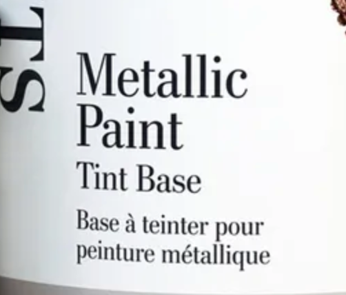 Metallic Paint Tint Base : Quart Golden Paintworks