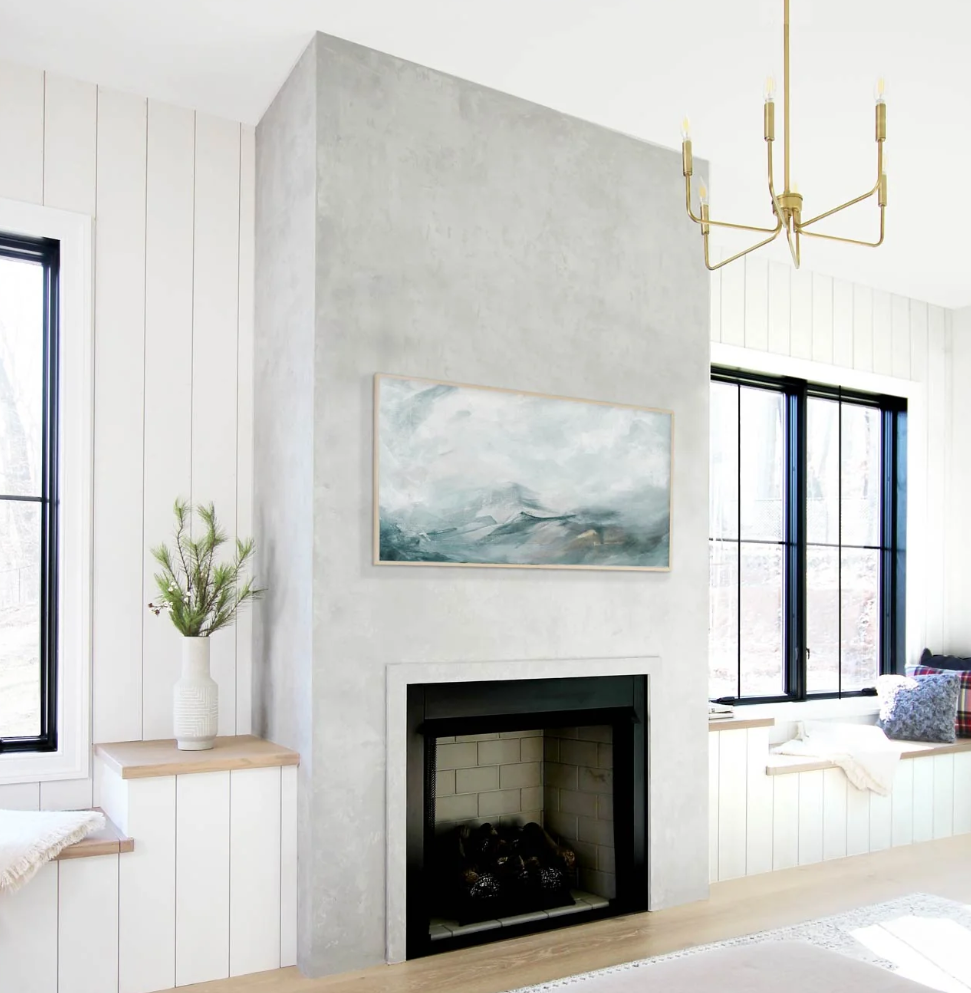 Plaster Fireplace Kits made for 90 Square feet total.