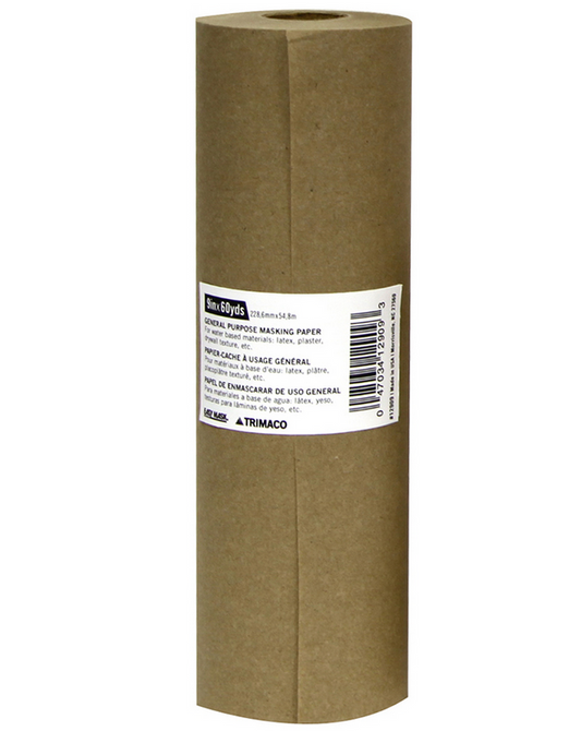 9" x 180' Trimaco GP9 Brown Trimaco General Purpose Masking Paper