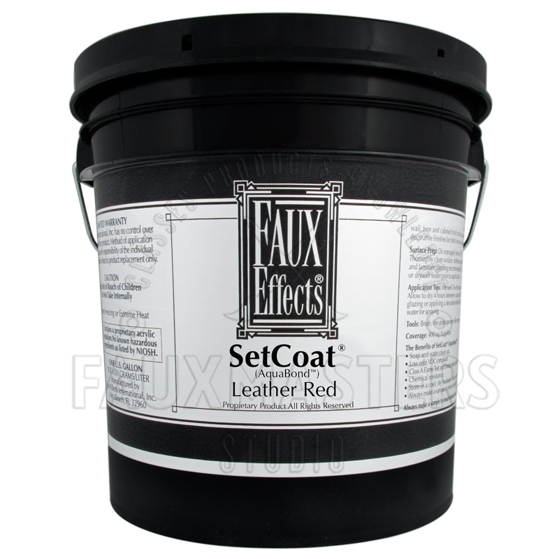 SetCoat Leather Red (AquaBond)