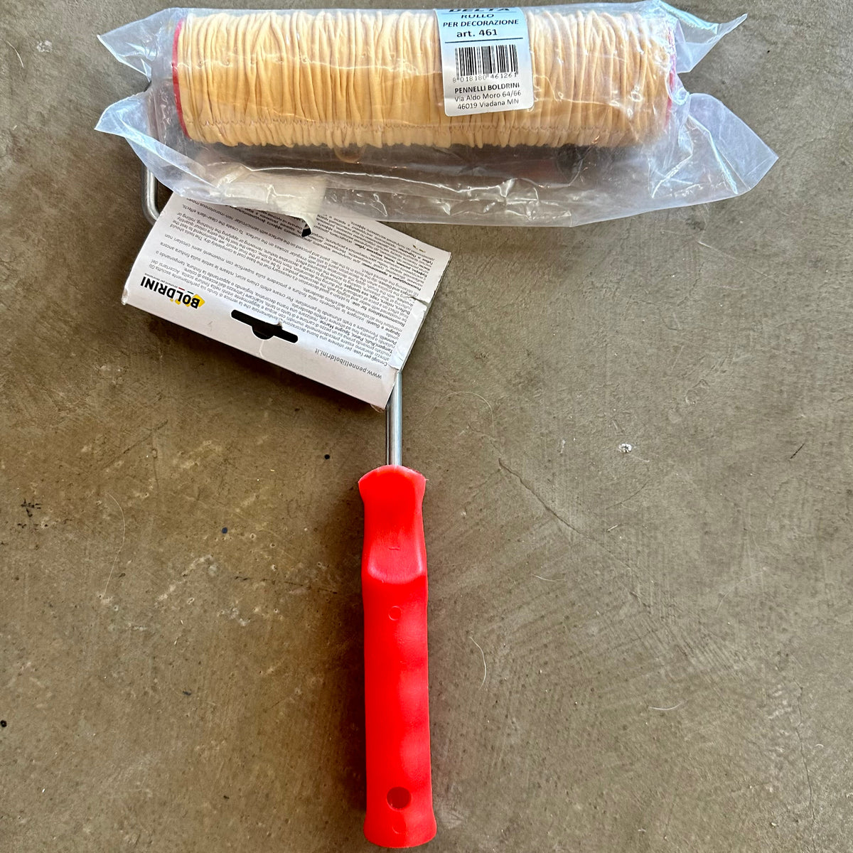 Art Roller Boldrini - Delta Shamie Roller with handle chamois