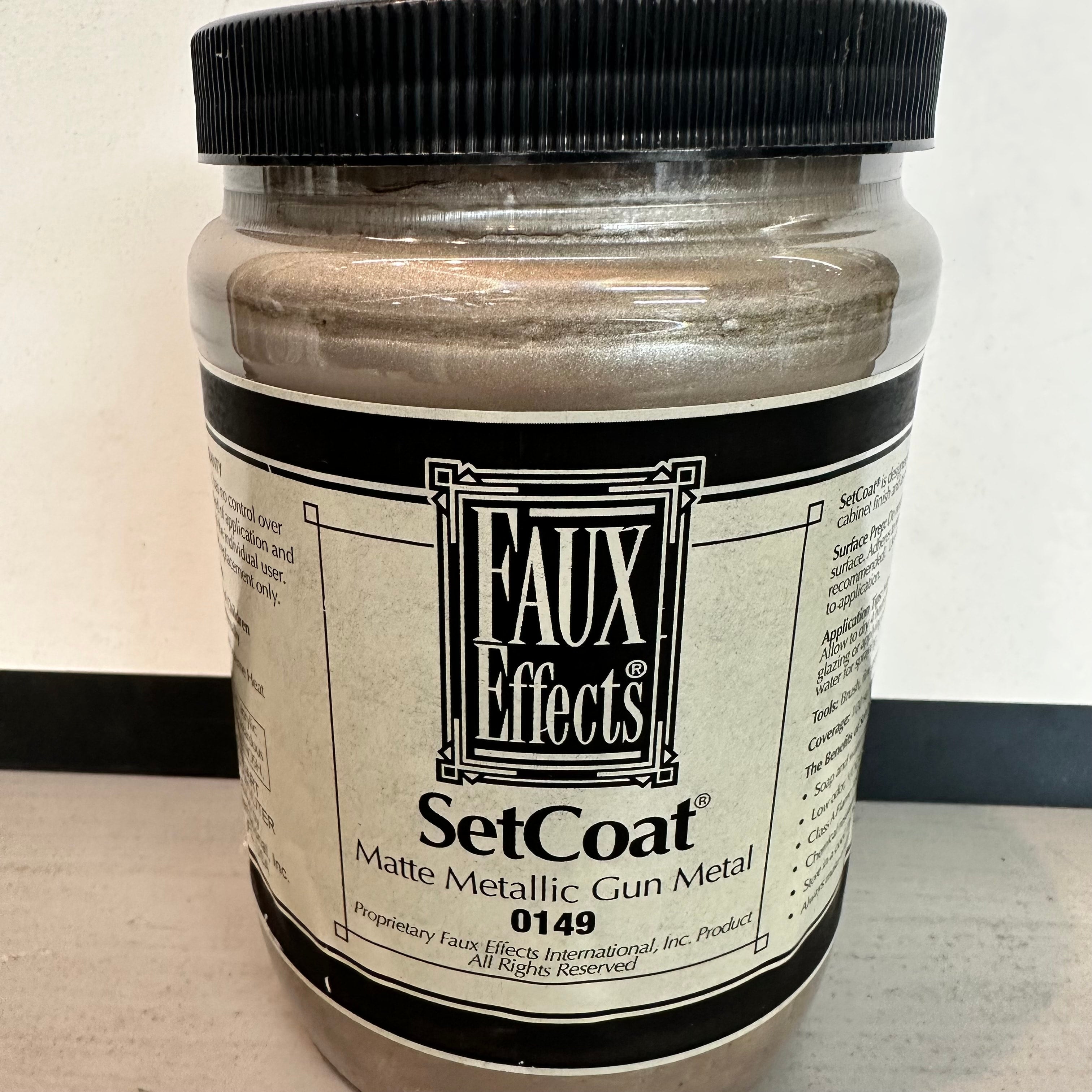 SetCoat Matte Metallic Gun Metal (AquaBond)