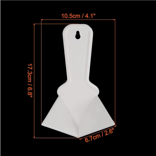 Plastic Inside Corner Trowel - White 4"